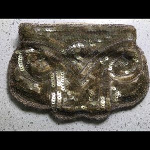 Vintage Sequined Clutch Purse